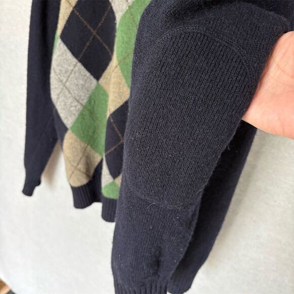 J.Crew Men's Argyle Lambswool Sweater Multicolor Size M Pullover - Picture 4 of 7